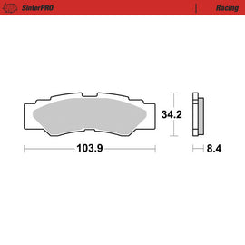 Brake Pad for Yamaha YXZ 1000 R (2016–2024) - Moto-Master 082111