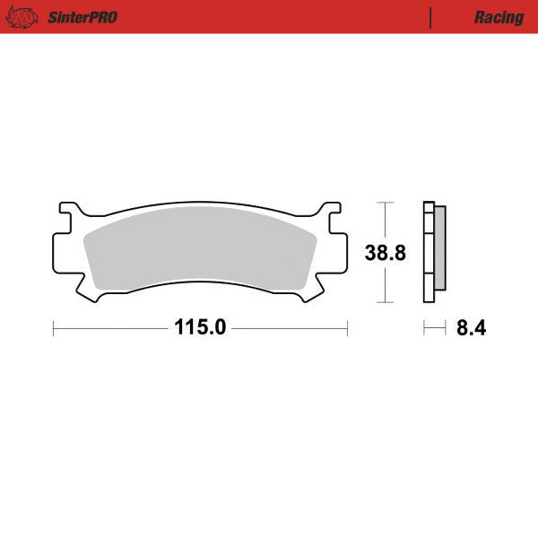 Moto-Master Motorcycle Brake Pads 082211