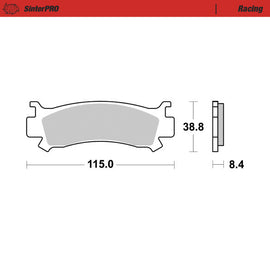 Moto-Master Motorcycle Brake Pads 082211