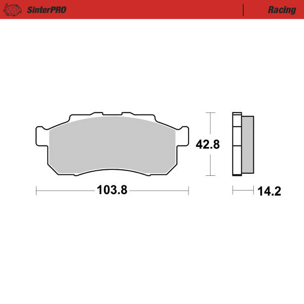 Moto-Master Motorcycle Brake Pads 082311