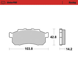 Moto-Master Motorcycle Brake Pads 082311