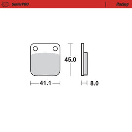 Moto-Master Motorcycle Brake Pads 090011