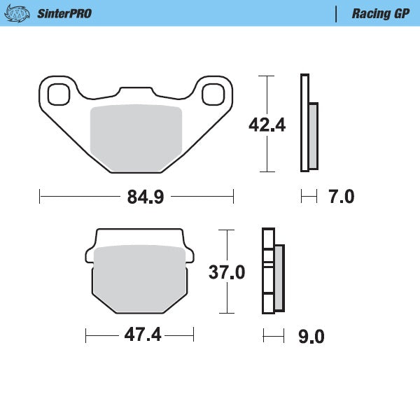 Moto-Master Motorcycle Brake Pads 090112