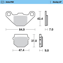Load image into Gallery viewer, Moto-Master Motorcycle Brake Pads 090112