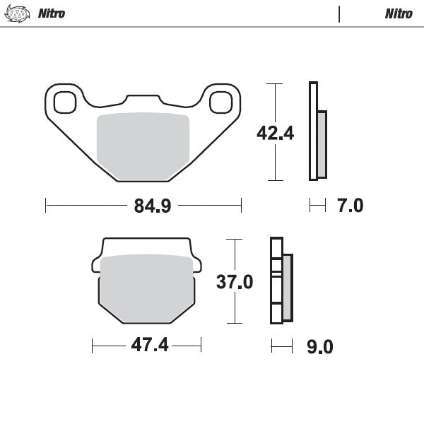 Moto-Master Motorcycle Brake Pads 090121