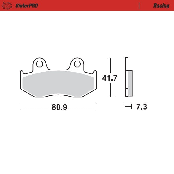 Moto-Master Motorcycle Brake Pads 090411