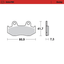 Moto-Master Motorcycle Brake Pads 090411
