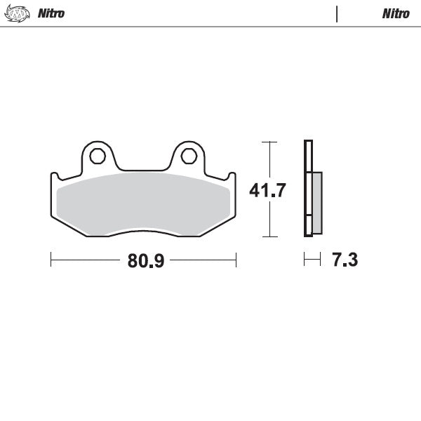 Moto-Master Motorcycle Brake Pads 090421