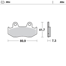 Moto-Master Motorcycle Brake Pads 090421