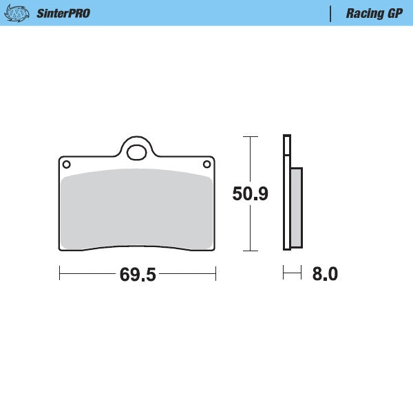 Moto-Master Motorcycle Brake Pads 090612