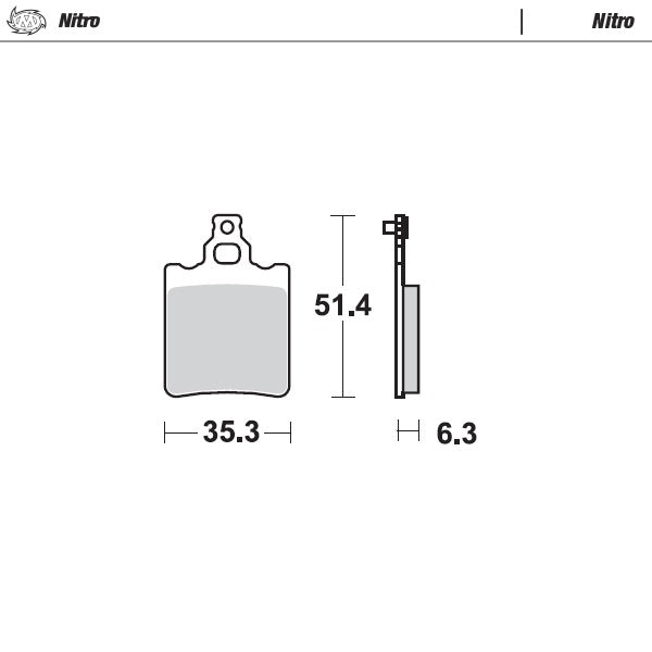 Moto-Master Motorcycle Brake Pads 090721