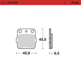 Moto-Master Motorcycle Brake Pads 091011