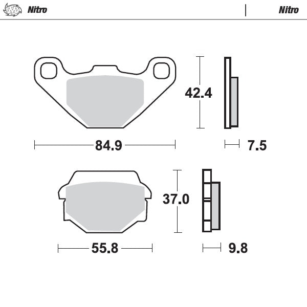 Moto-Master Motorcycle Brake Pads 091121