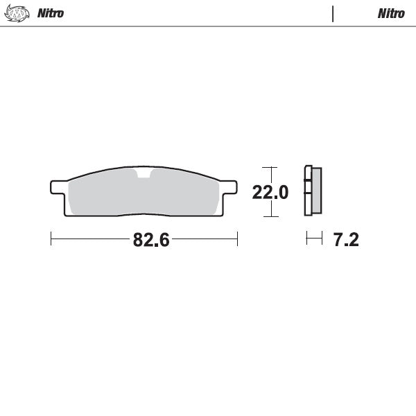 Brake Pad for Yamaha YZ 85 (17/14) (1993–2025) - Moto-Master 091221