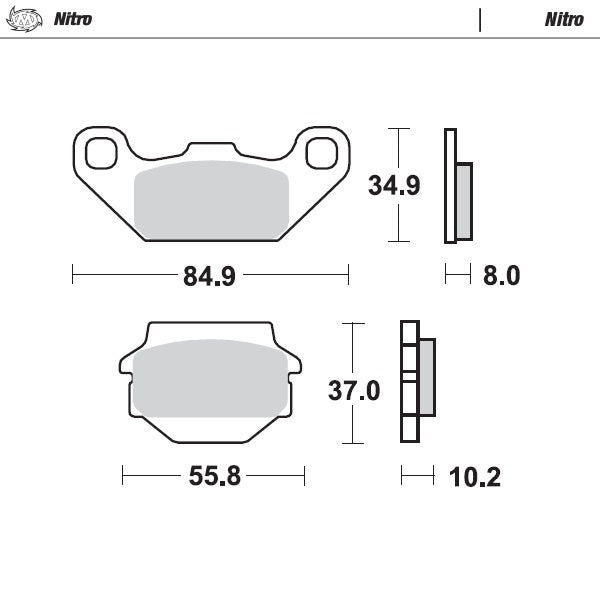 Moto-Master Motorcycle Brake Pads 091321