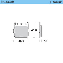 Load image into Gallery viewer, Moto-Master Motorcycle Brake Pads 091412