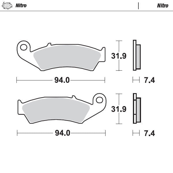 Moto-Master Motorcycle Brake Pads 091721