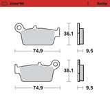 Moto-Master Motorcycle Brake Pads 091811