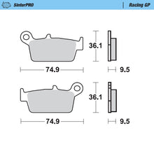 Load image into Gallery viewer, Moto-Master Motorcycle Brake Pads 091812