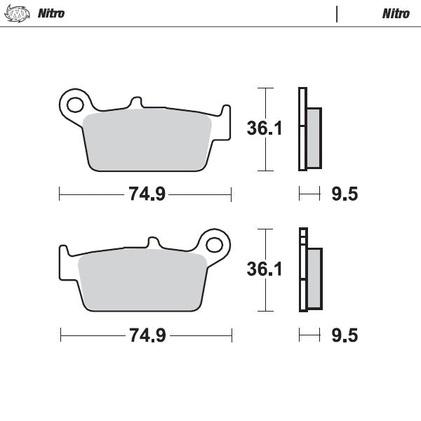 Moto-Master Motorcycle Brake Pads 091821