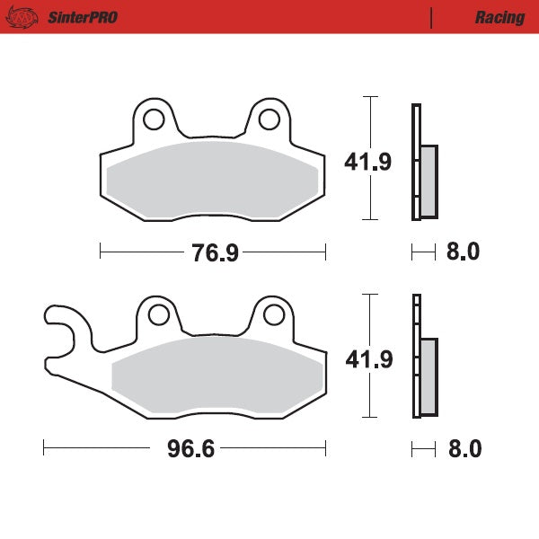 Moto-Master Motorcycle Brake Pads 091911