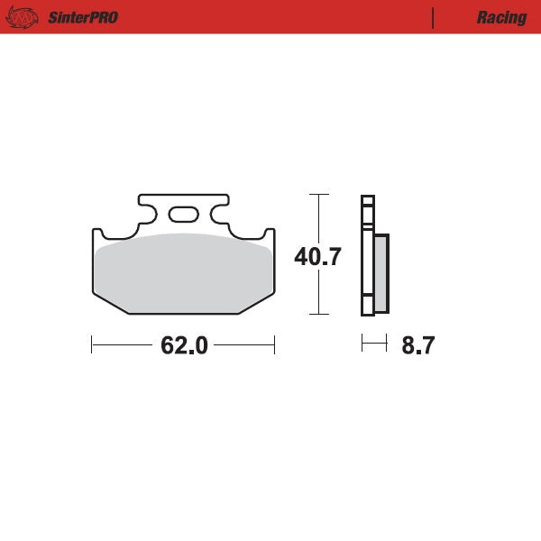 Moto-Master Motorcycle Brake Pads 092211