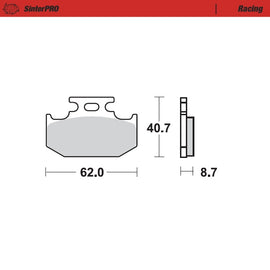 Moto-Master Motorcycle Brake Pads 092211