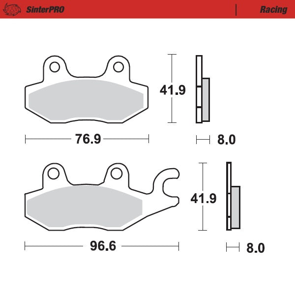 Moto-Master Motorcycle Brake Pads 092611
