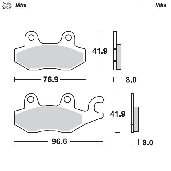 Moto-Master Motorcycle Brake Pads 092621