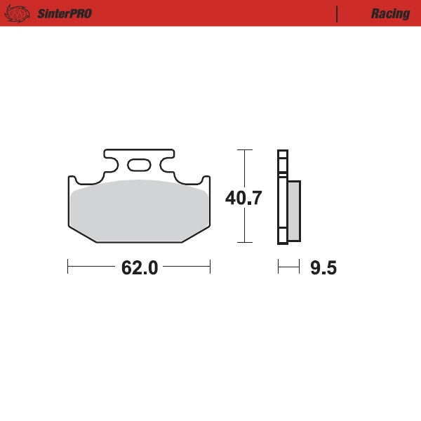Brake Pad for Yamaha DR 650 S SE (1989–2024) - Moto-Master 092811