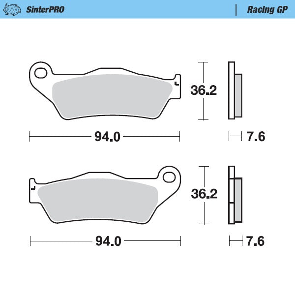 Moto-Master Motorcycle Brake Pads 093012