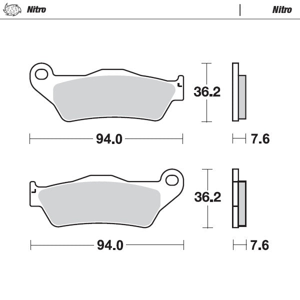 Moto-Master Motorcycle Brake Pads 093021