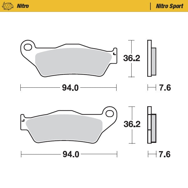 Moto-Master Motorcycle Brake Pads 093022