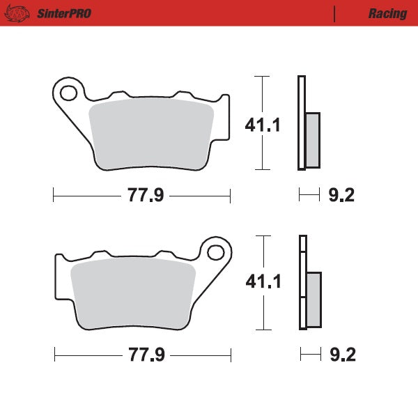 Moto-Master Motorcycle Brake Pads 093211