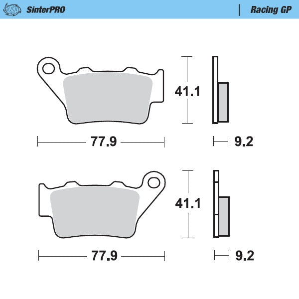 Moto-Master Motorcycle Brake Pads 093212