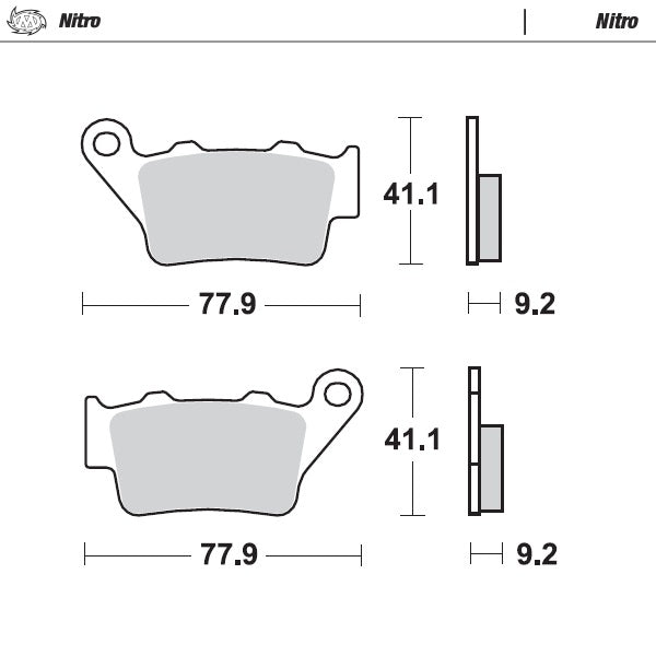 Moto-Master Motorcycle Brake Pads 093221