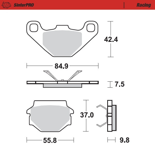 Moto-Master Motorcycle Brake Pads 093311