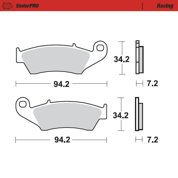Moto-Master Motorcycle Brake Pads 093411