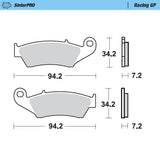 Moto-Master Motorcycle Brake Pads 093412