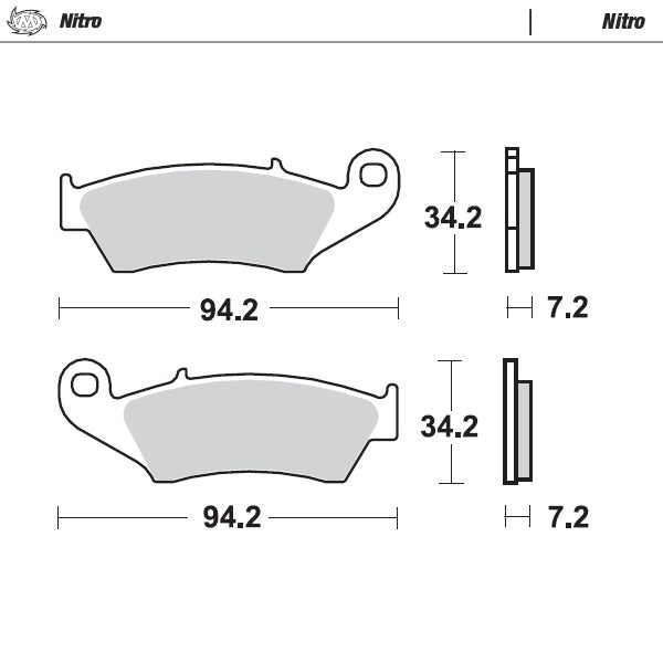 Moto-Master Motorcycle Brake Pads 093421