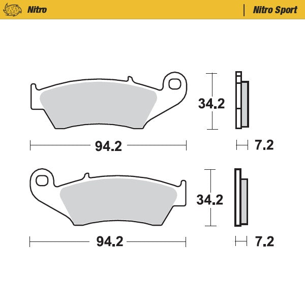 Moto-Master Motorcycle Brake Pads 093422