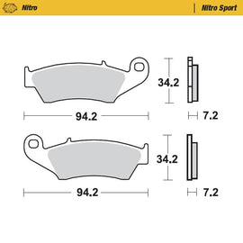 Moto-Master Motorcycle Brake Pads 093422