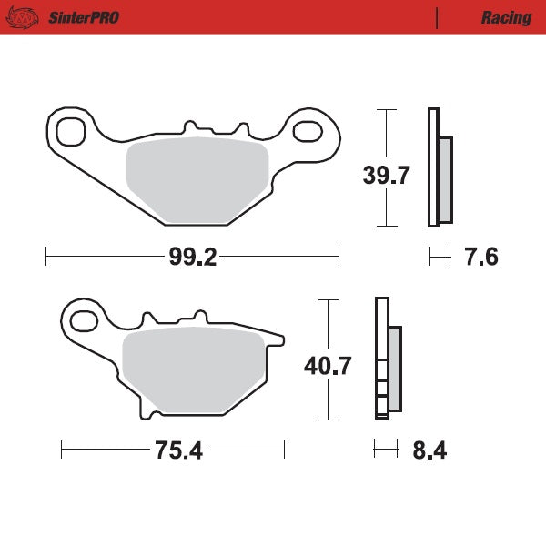 Brake Pad for Suzuki RM 80 (1996–2004) - Moto-Master 093511