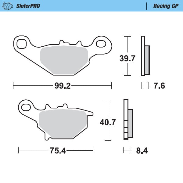 Brake Pad for Suzuki RM 80 (1996–2004) - Moto-Master 093512