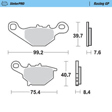 Load image into Gallery viewer, Brake Pad for Suzuki RM 80 (1996–2004) - Moto-Master 093512