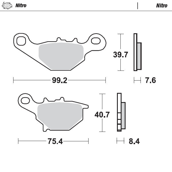 Brake Pad for Suzuki RM 80 (1996–2004) - Moto-Master 093521