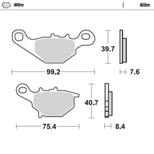 Load image into Gallery viewer, Brake Pad for Suzuki RM 80 (1996–2004) - Moto-Master 093521