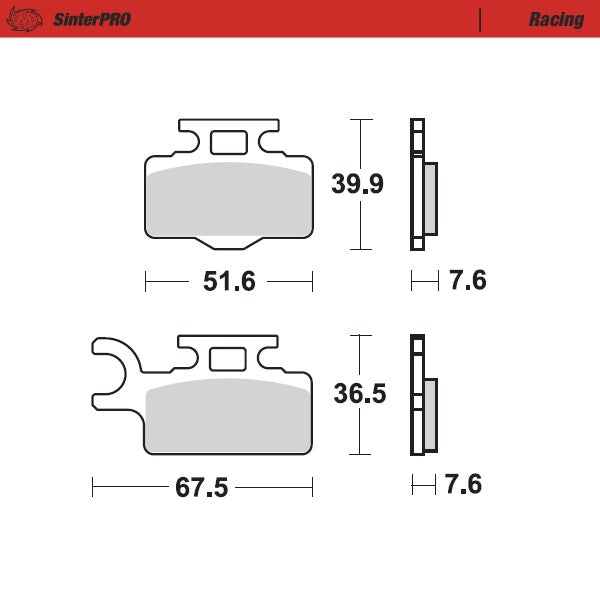 Moto-Master Motorcycle Brake Pads 094111