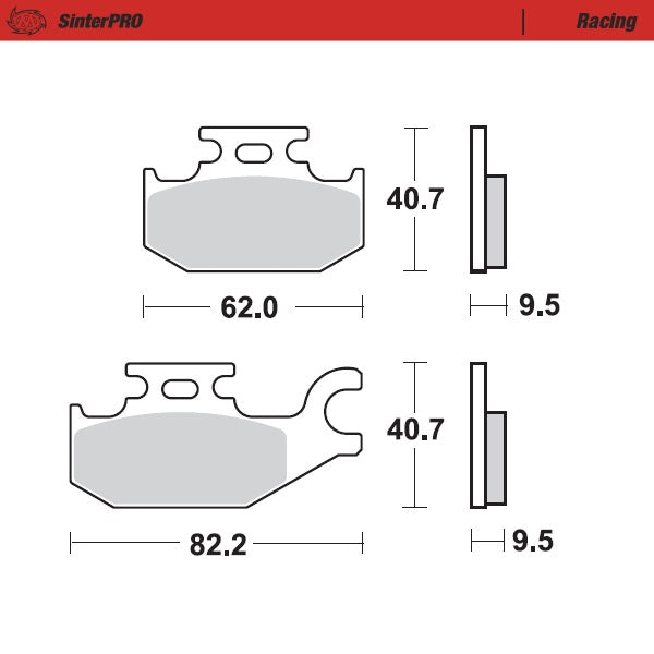Moto-Master Motorcycle Brake Pads 094211