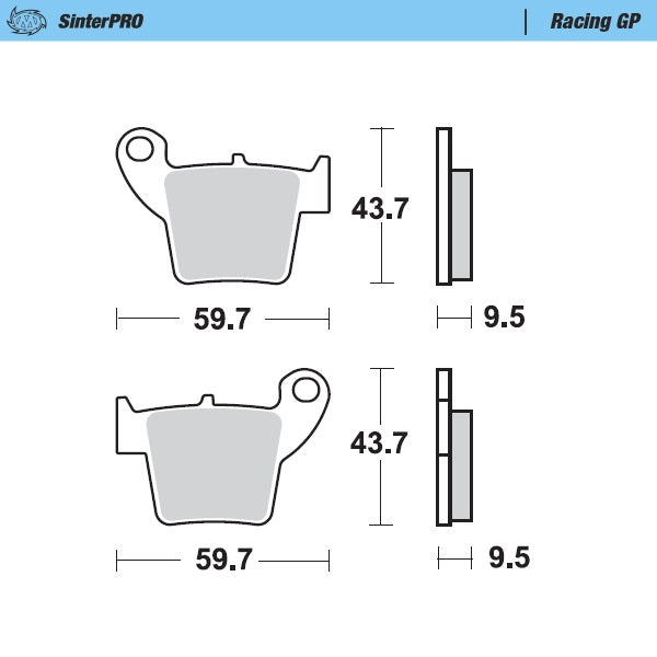 Moto-Master Motorcycle Brake Pads 094312